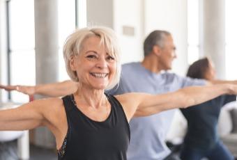 Senior Working Out