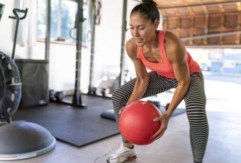 Women with weighted ball