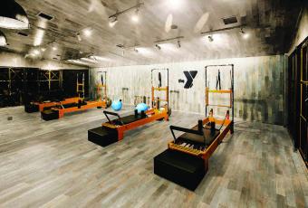 An artist rendering shows the pilates studio at the Aurora YMCA at Wheatlands.