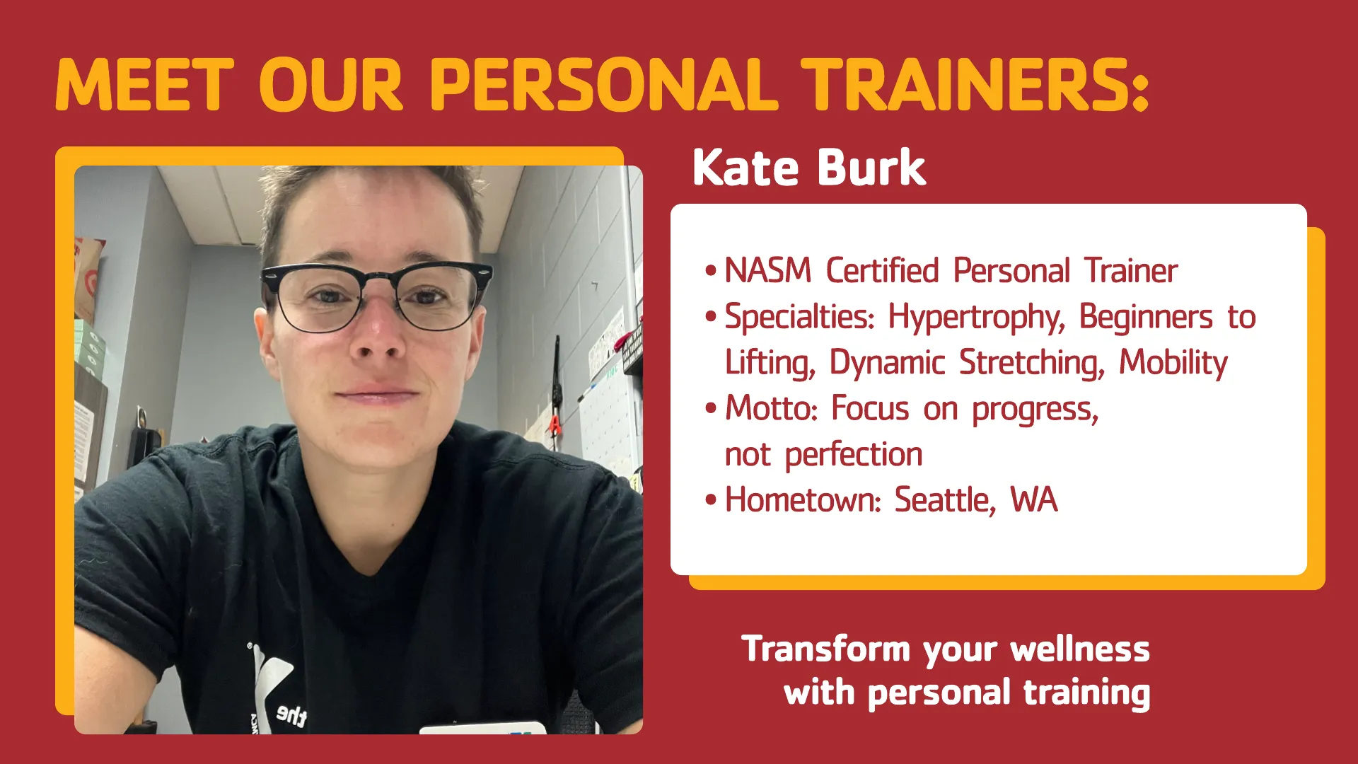 Kate Burk Personal Trainer Denver YMCA